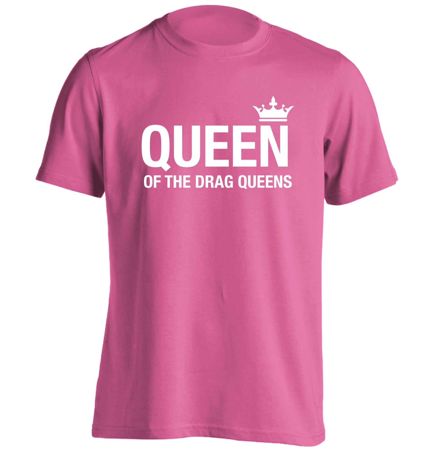 Queen of the drag Queens adults unisex pink Tshirt 2XL