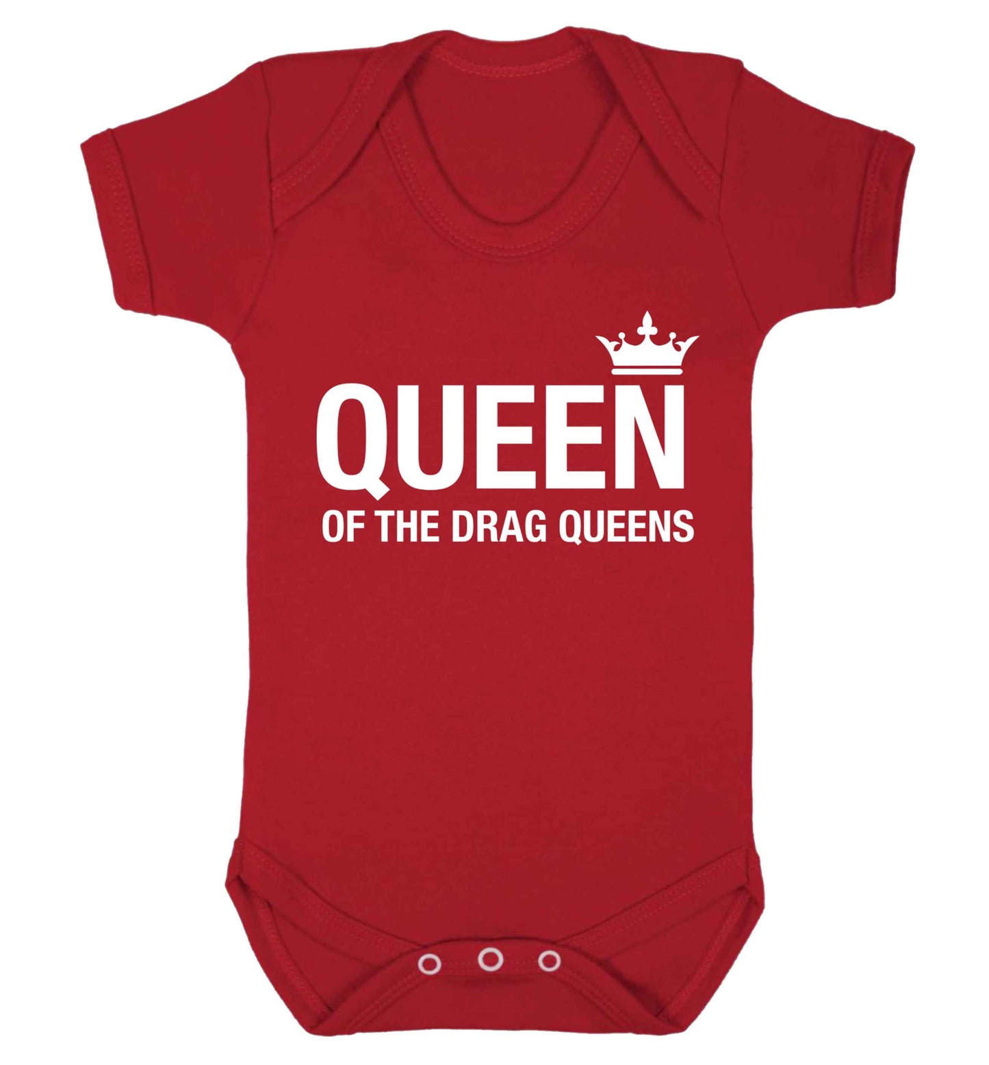 Queen of the drag Queens Baby Vest red 18-24 months
