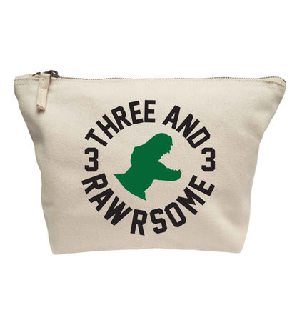 Three and rawrsome | Makeup / wash bag