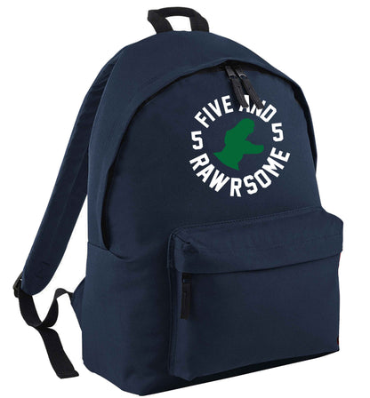 Five and rawrsome navy adults backpack