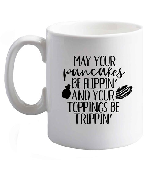 10 oz Favourite Type Pan Pancake ceramic mug right handed