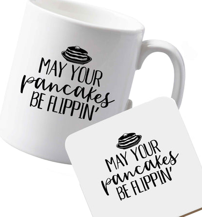 10 oz Ceramic mug and coaster Favourite Type Pan Pancake both sides