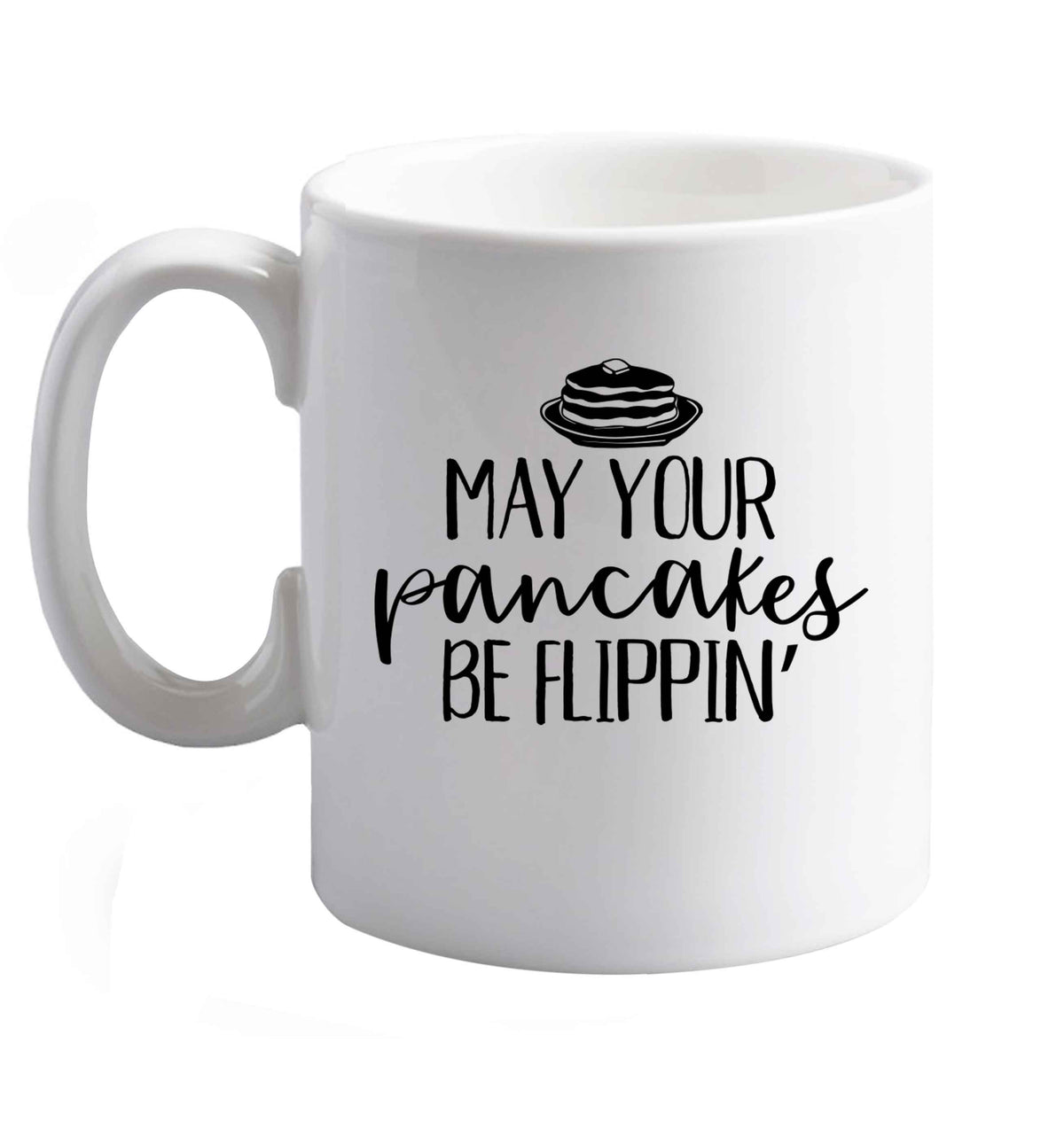10 oz Favourite Type Pan Pancake ceramic mug right handed