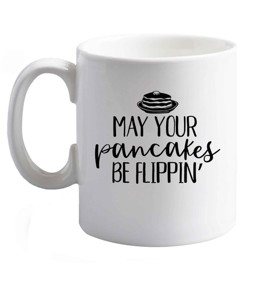10 oz Favourite Type Pan Pancake ceramic mug right handed