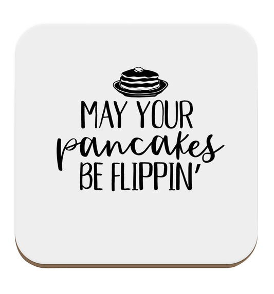 May your pancakes be flippin' set of four coasters