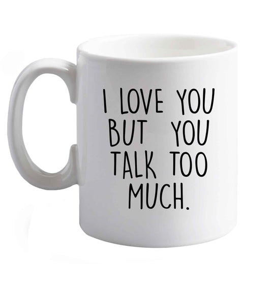 10 oz Favourite Type Pan Pancake ceramic mug right handed