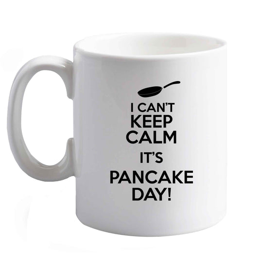 10 oz Favourite Type Pan Pancake ceramic mug right handed