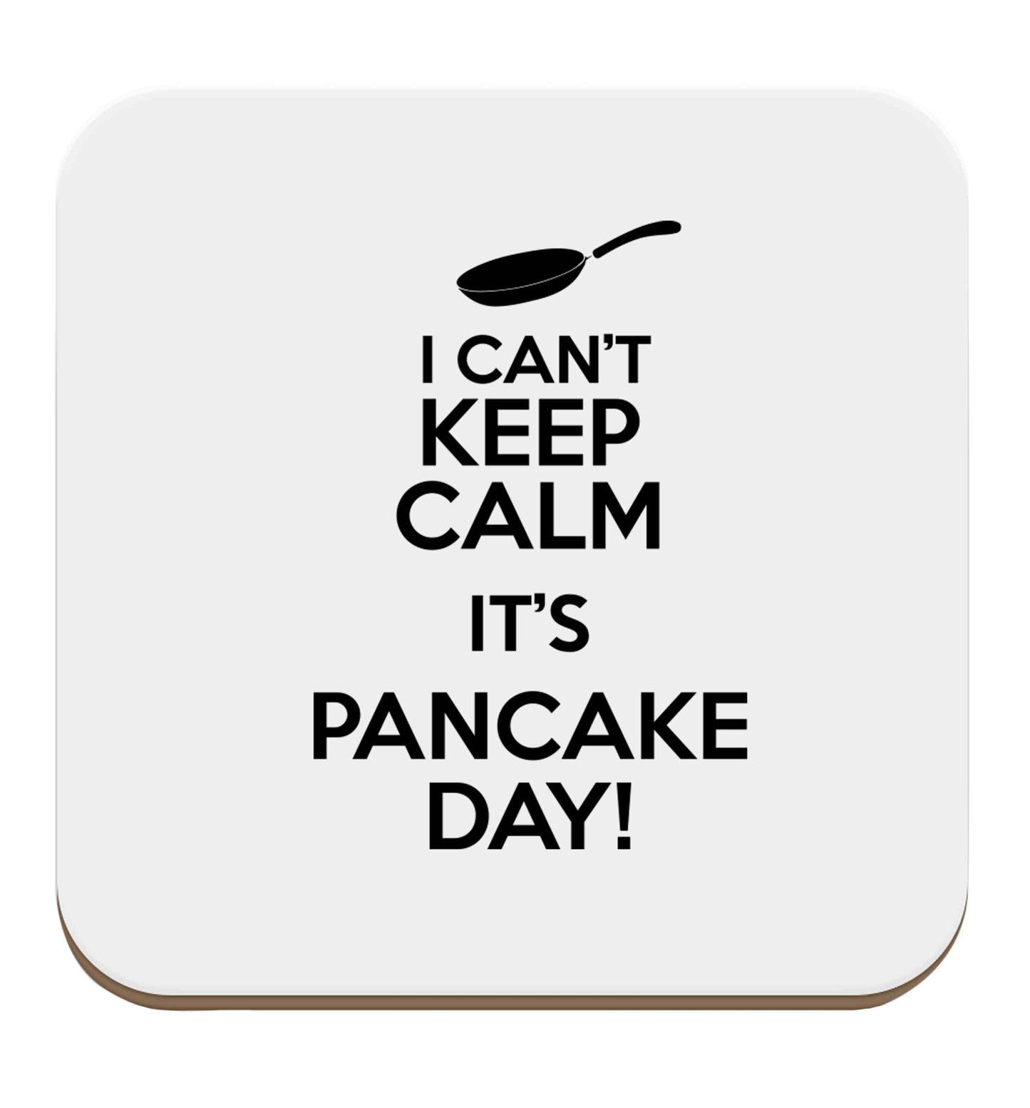 I can't keep calm it's pancake day! set of four coasters