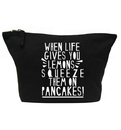 When life gives you lemons squeeze them on pancakes! | Makeup / wash bag