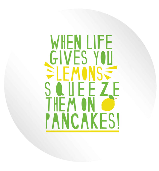 When life gives you lemons squeeze them on pancakes! 24 @ 45mm matt circle stickers