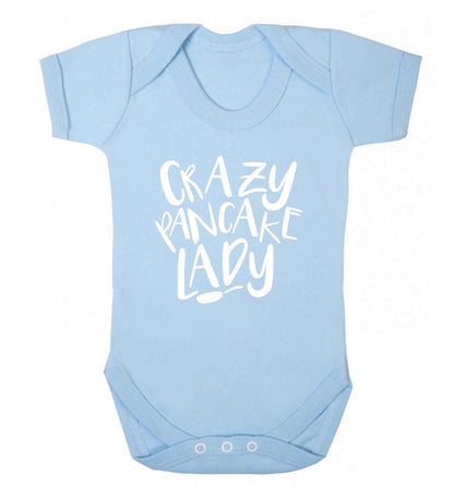 Crazy pancake lady baby vest pale blue 18-24 months
