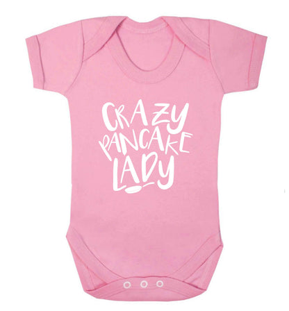 Crazy pancake lady baby vest pale pink 18-24 months