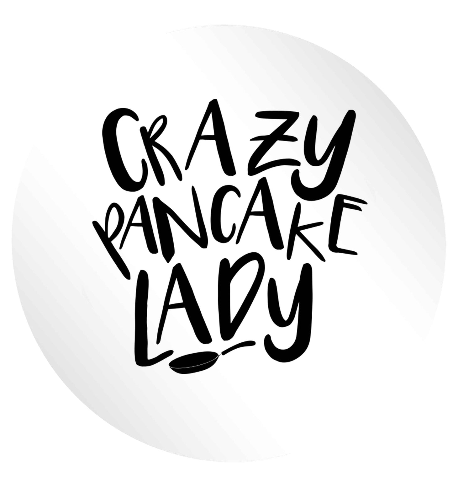 Crazy pancake lady 24 @ 45mm matt circle stickers