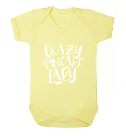 Crazy pancake lady baby vest pale yellow 18-24 months