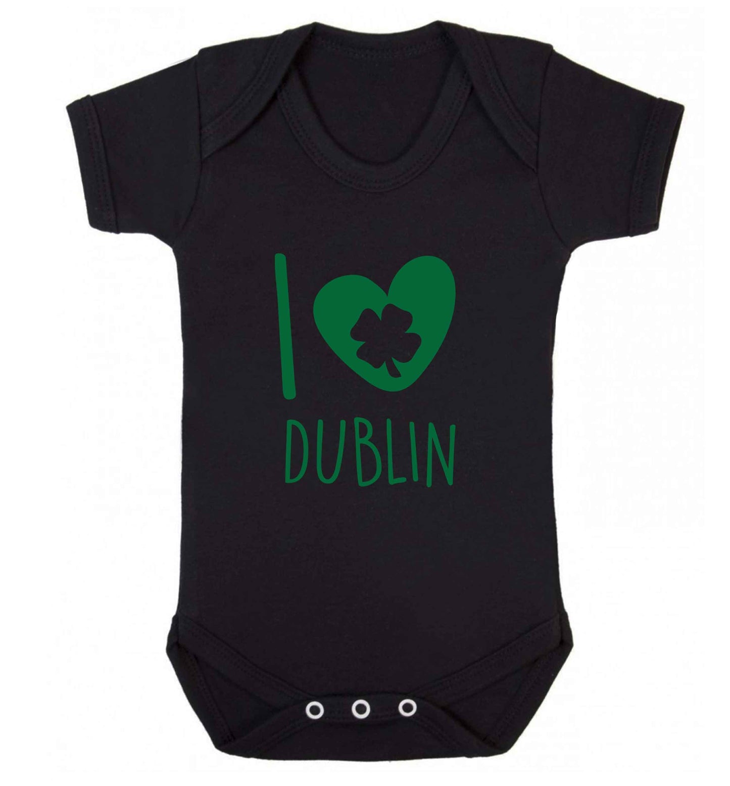 I love Dublin baby vest black 18-24 months