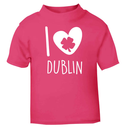 I love Dublin pink baby toddler Tshirt 2 Years