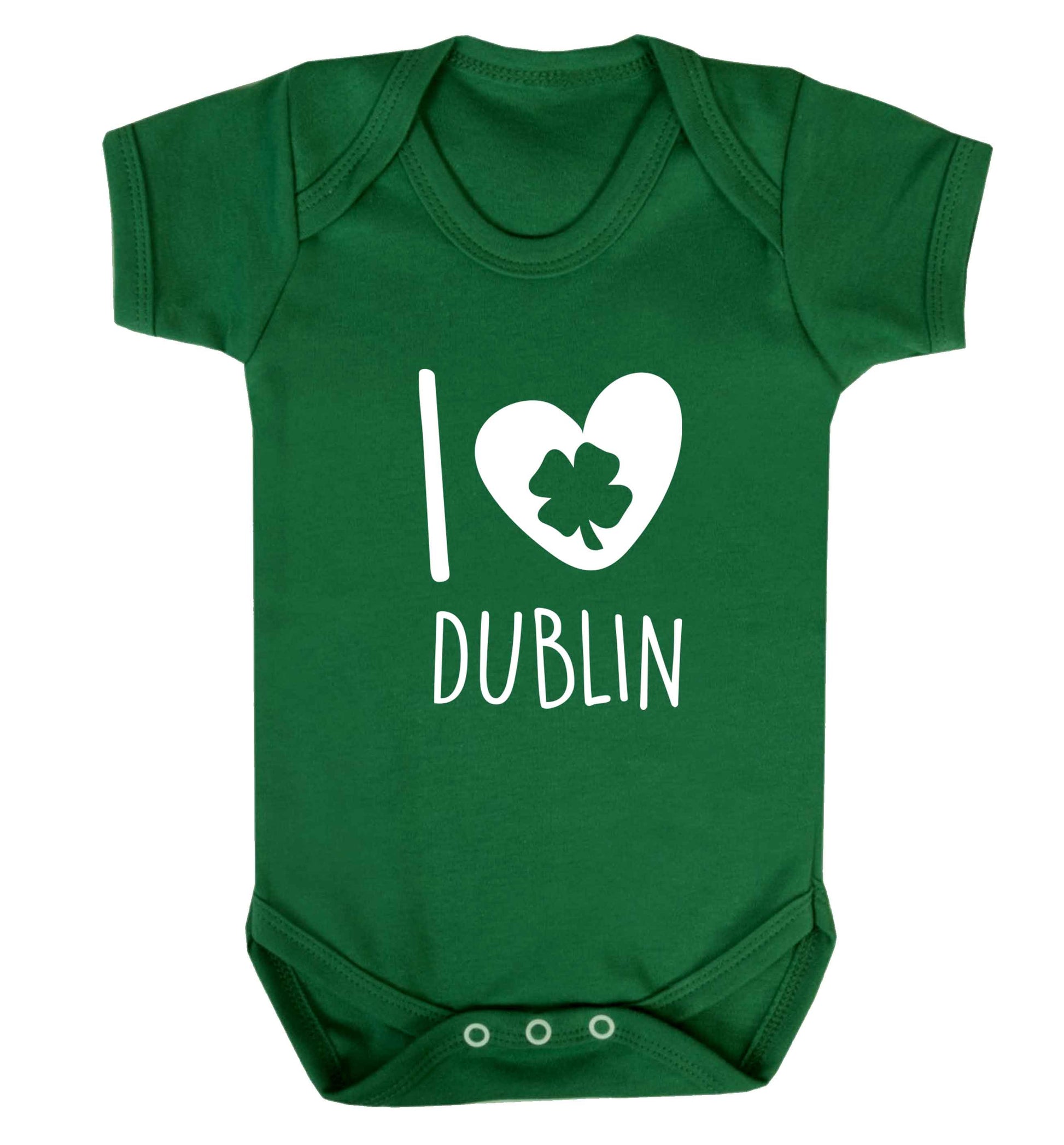 I love Dublin baby vest green 18-24 months