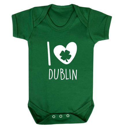 I love Dublin baby vest green 18-24 months