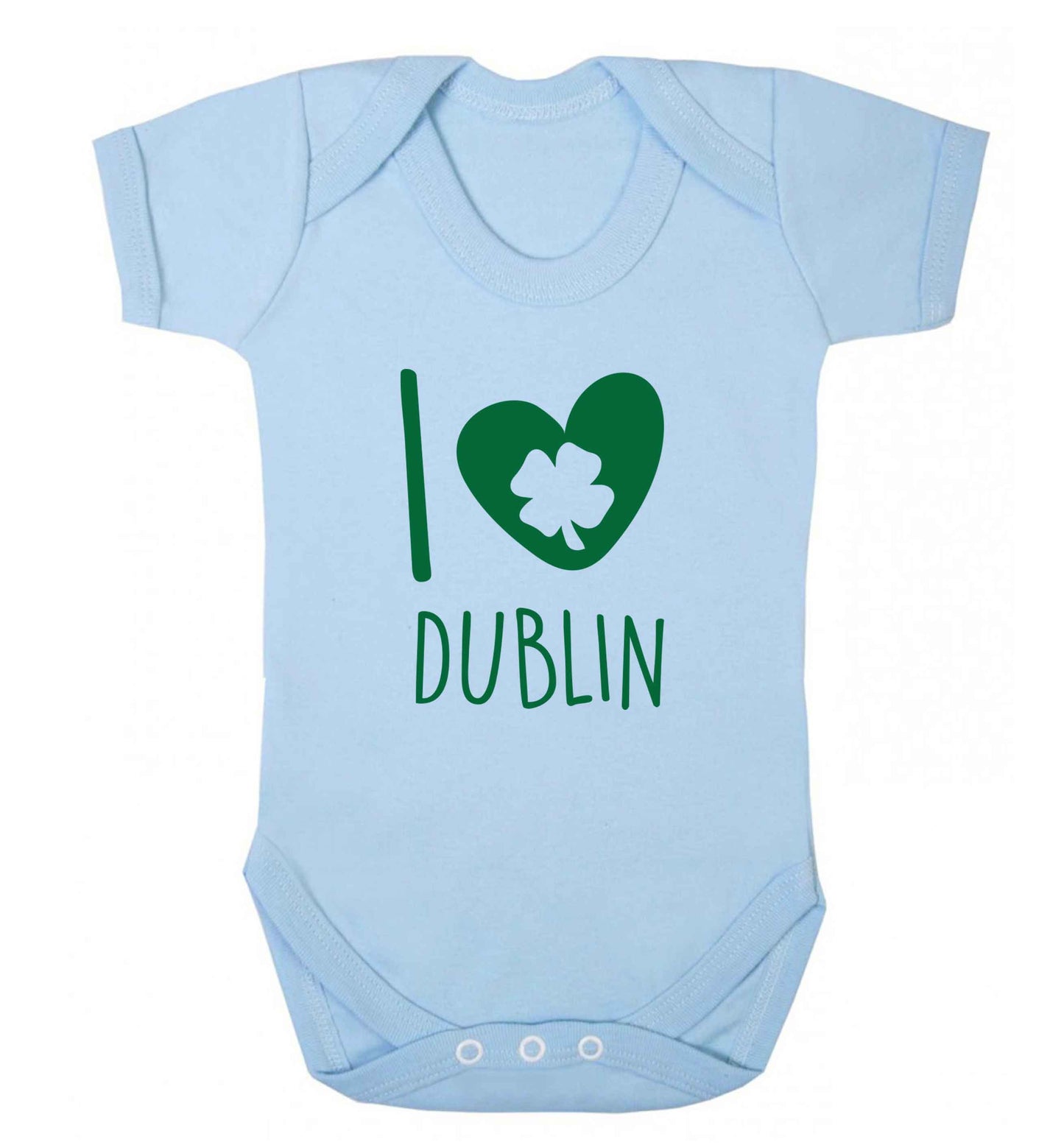 I love Dublin baby vest pale blue 18-24 months