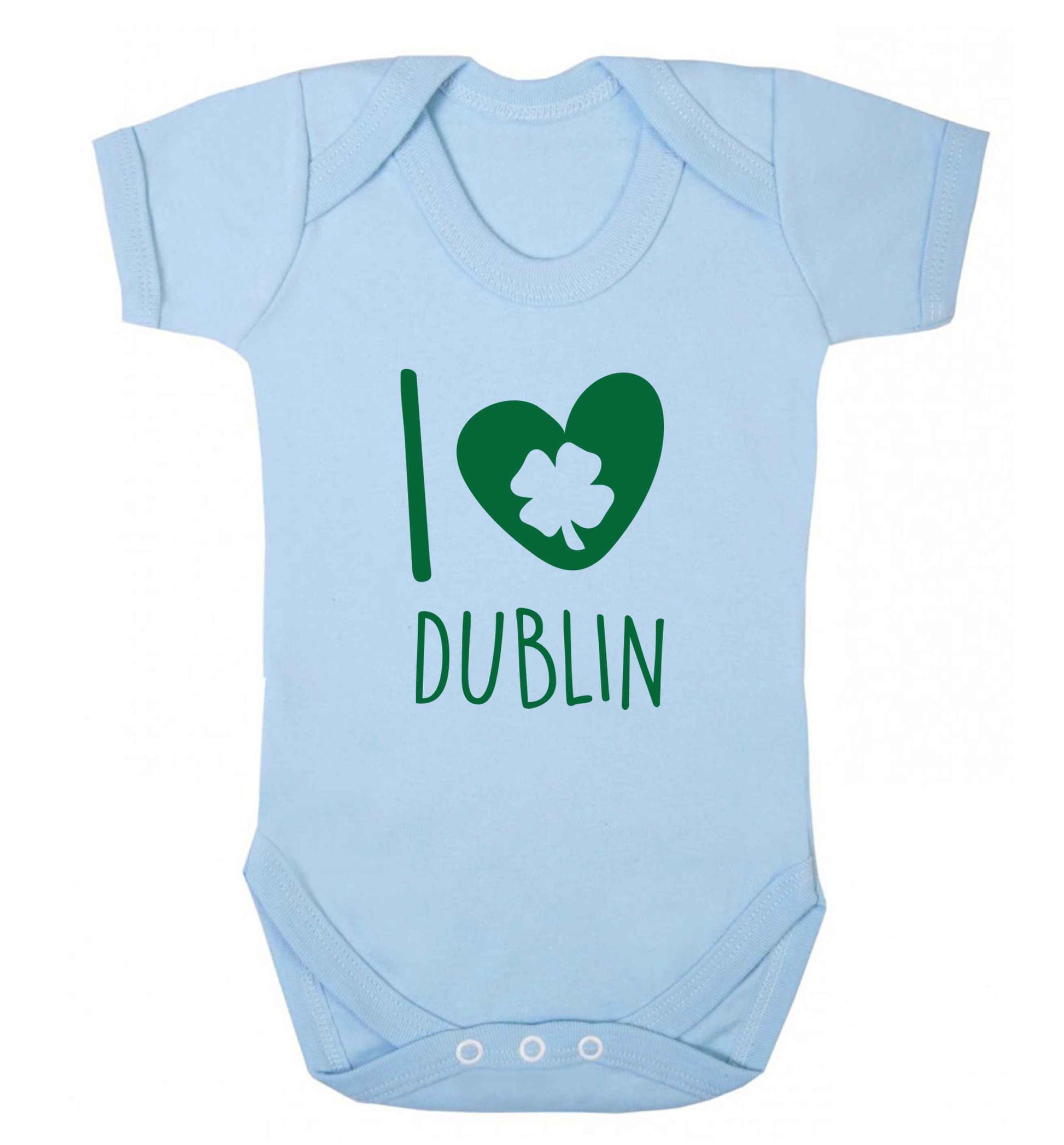 I love Dublin baby vest pale blue 18-24 months