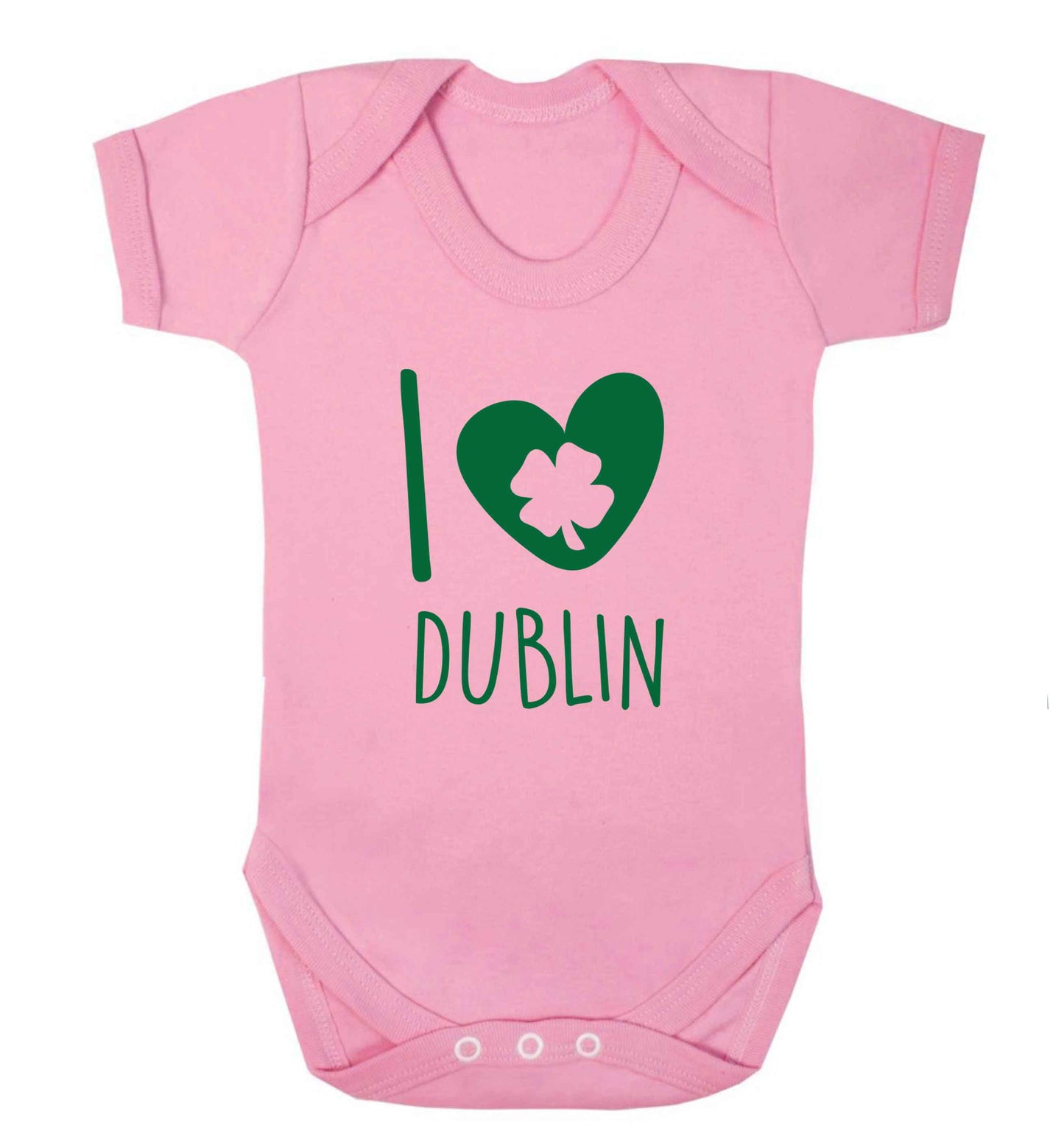 I love Dublin baby vest pale pink 18-24 months