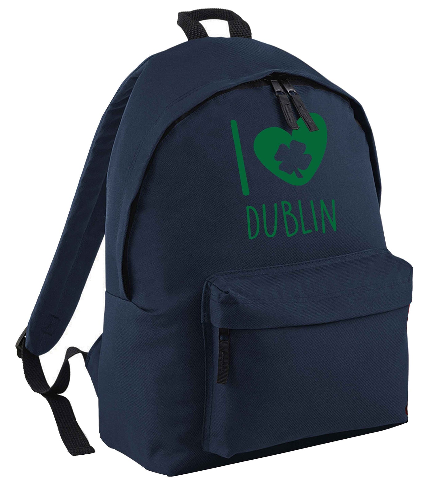 I love Dublin navy childrens backpack
