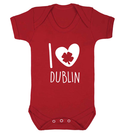 I love Dublin baby vest red 18-24 months