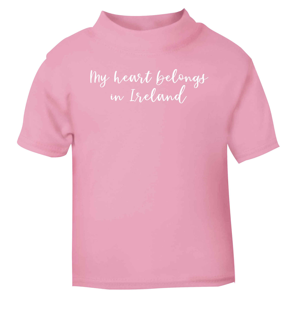 My heart belongs in Ireland light pink baby toddler Tshirt 2 Years