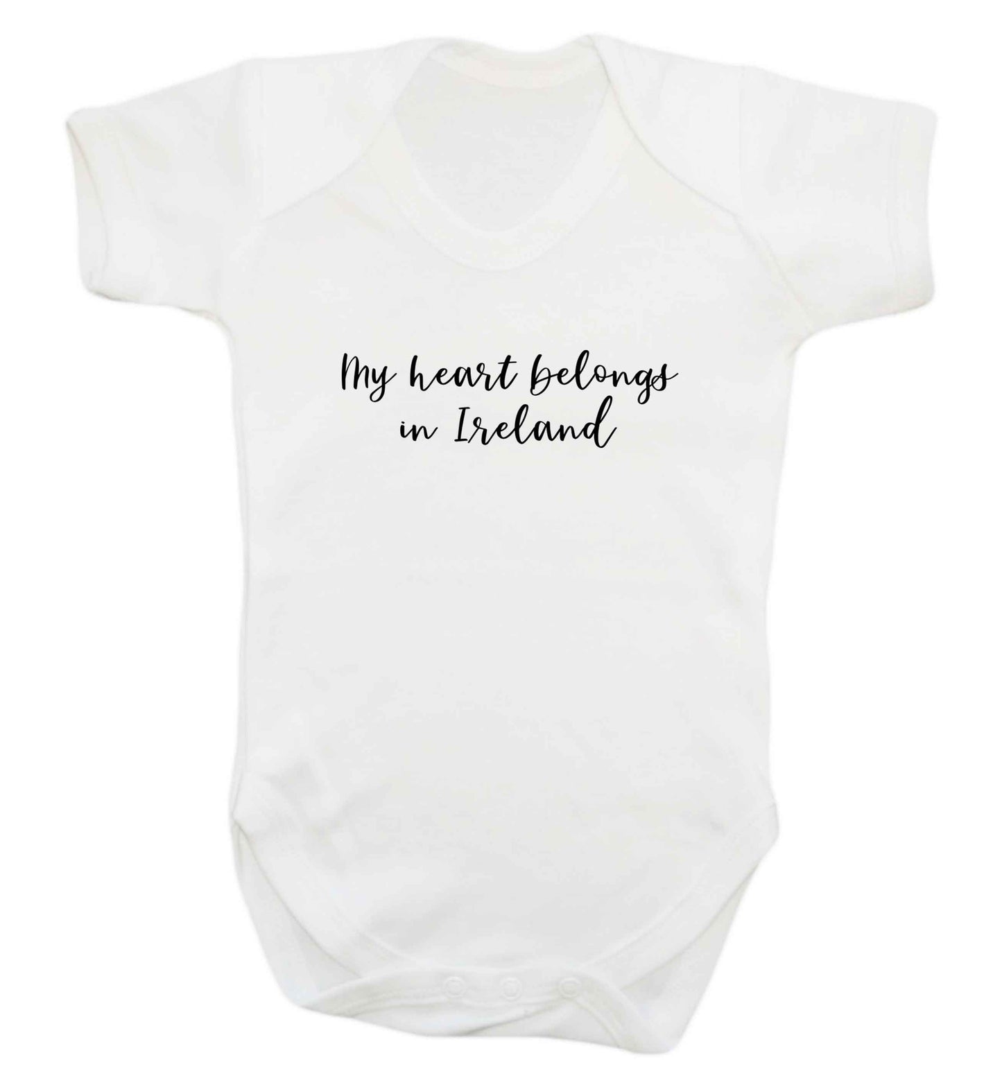 My heart belongs in Ireland baby vest white 18-24 months
