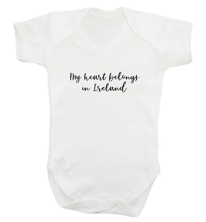 My heart belongs in Ireland baby vest white 18-24 months