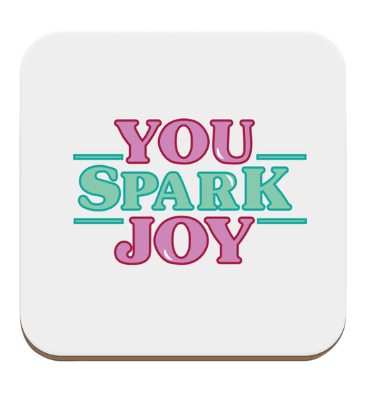 You spark joy set of four coasters