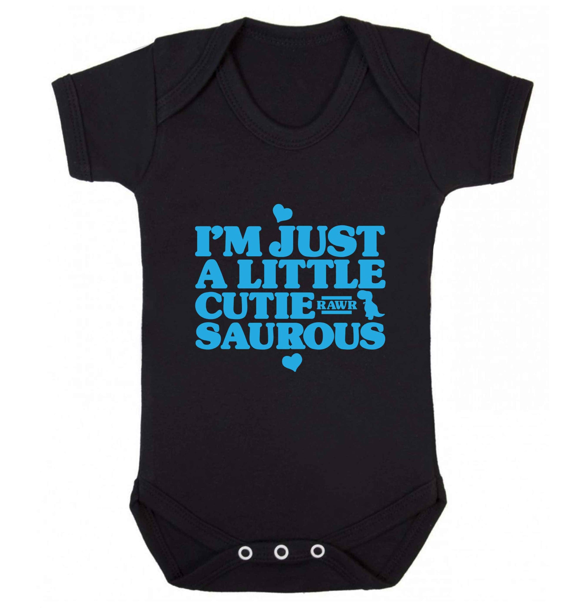 I'm just a little cutiesaurous baby vest black 18-24 months