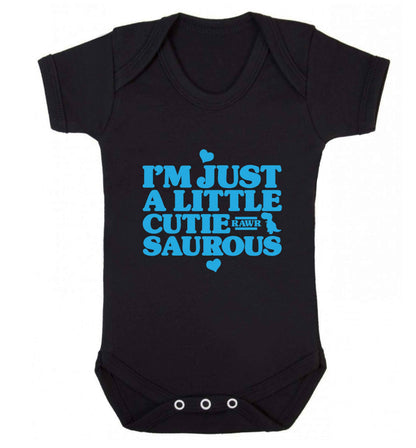 I'm just a little cutiesaurous baby vest black 18-24 months