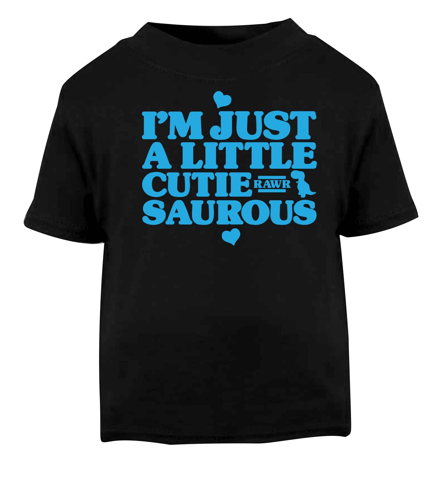 I'm just a little cutiesaurous Black baby toddler Tshirt 2 years