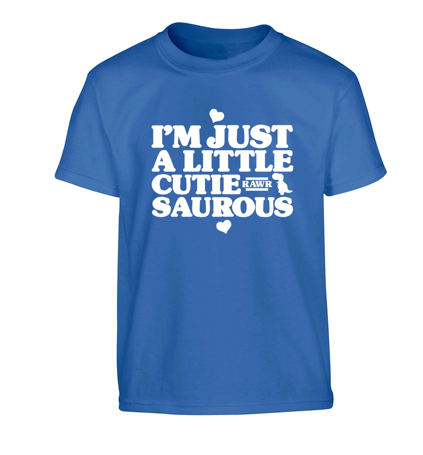 I'm just a little cutiesaurous Children's blue Tshirt 12-13 Years