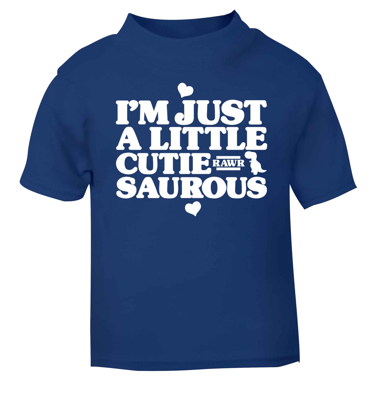 I'm just a little cutiesaurous blue baby toddler Tshirt 2 Years
