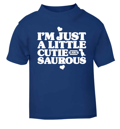 I'm just a little cutiesaurous blue baby toddler Tshirt 2 Years