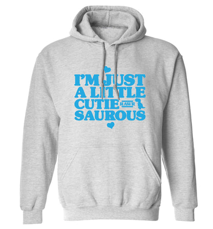 I'm just a little cutiesaurous adults unisex grey hoodie 2XL