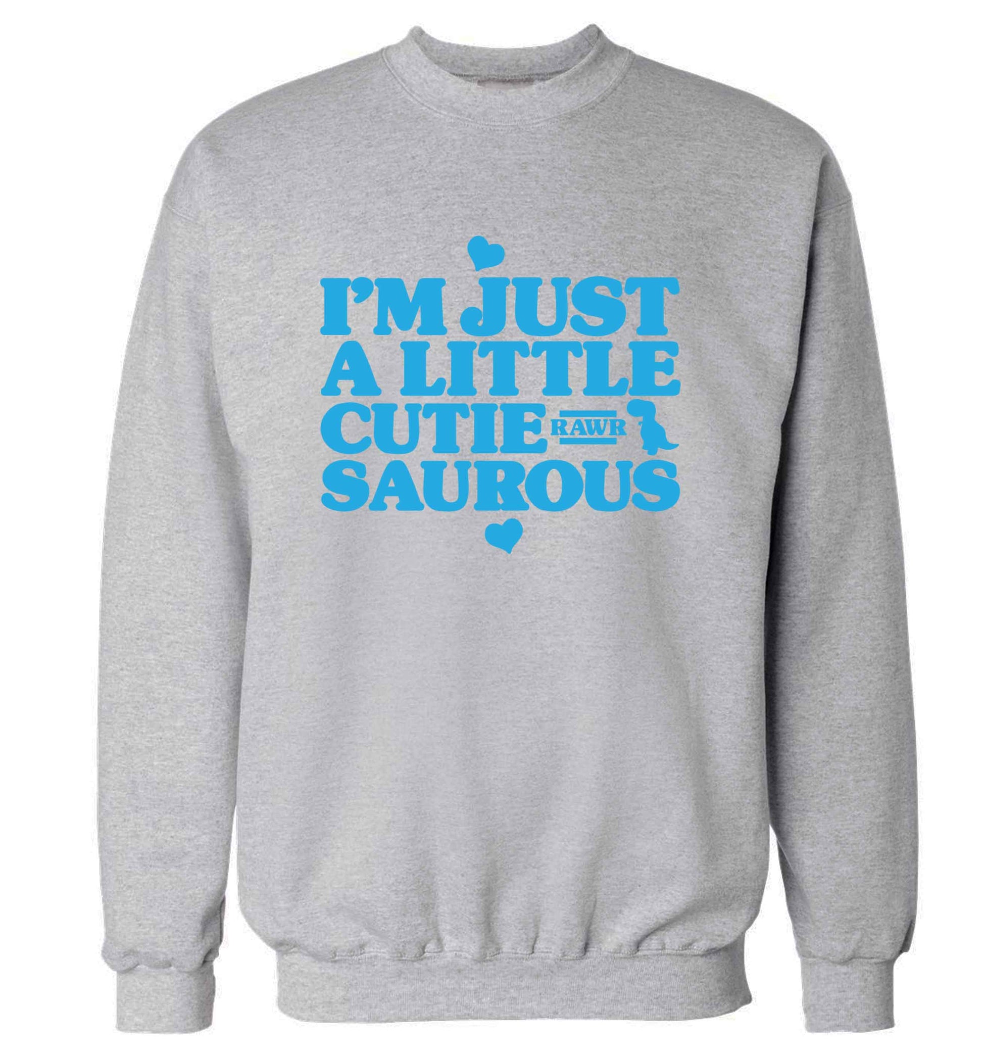 I'm just a little cutiesaurous adult's unisex grey sweater 2XL
