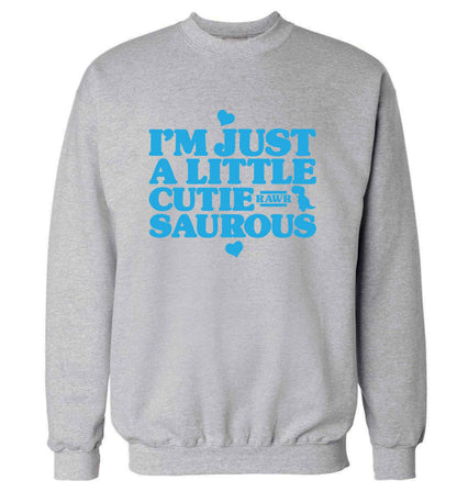 I'm just a little cutiesaurous adult's unisex grey sweater 2XL