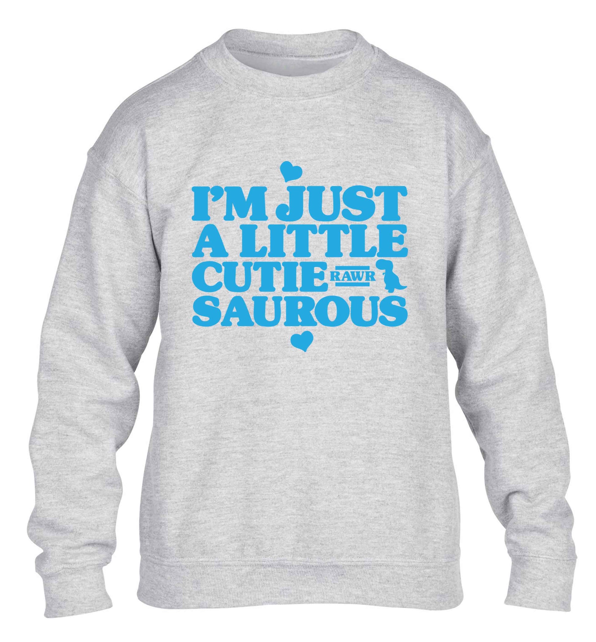 I'm just a little cutiesaurous children's grey sweater 12-13 Years