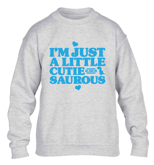 I'm just a little cutiesaurous children's grey sweater 12-13 Years