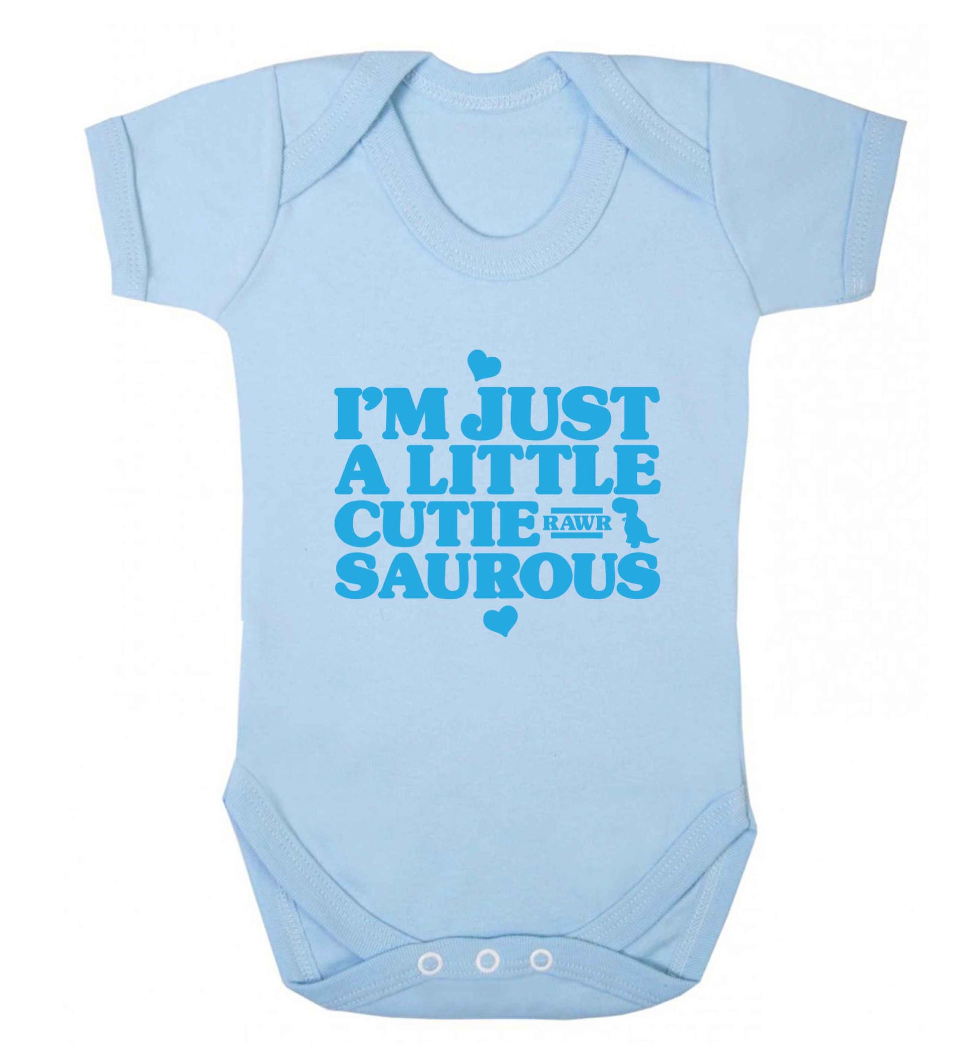 I'm just a little cutiesaurous baby vest pale blue 18-24 months