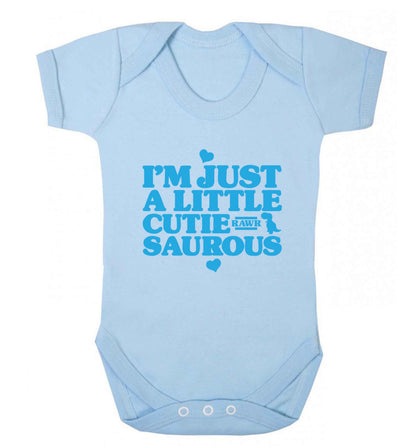I'm just a little cutiesaurous baby vest pale blue 18-24 months