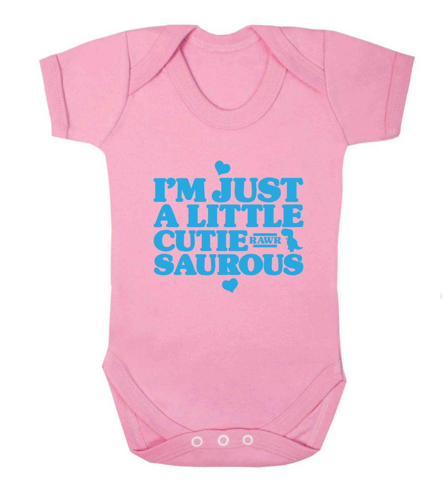 I'm just a little cutiesaurous baby vest pale pink 18-24 months