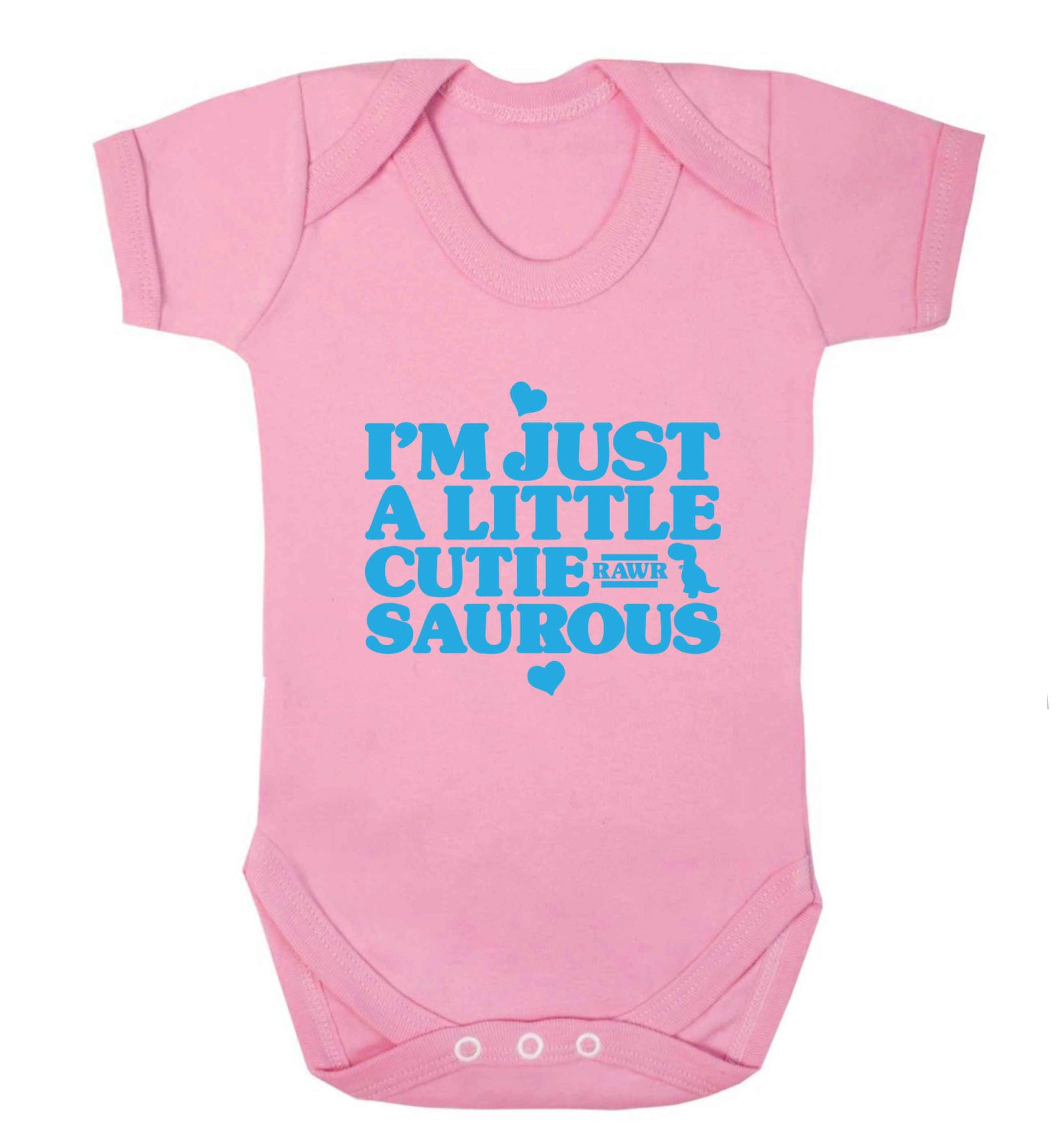 I'm just a little cutiesaurous baby vest pale pink 18-24 months