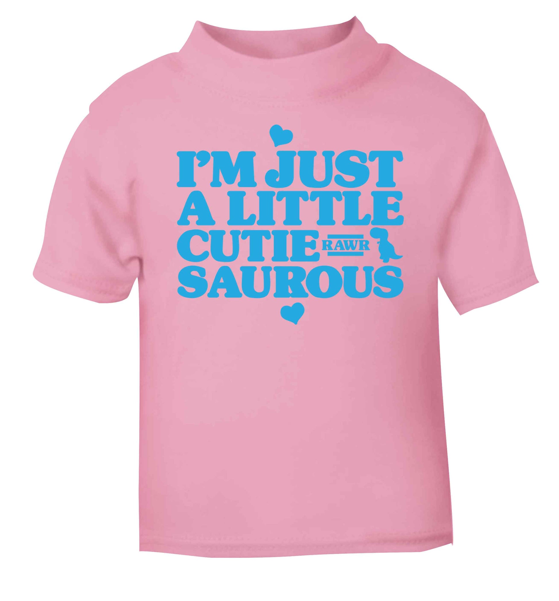 I'm just a little cutiesaurous light pink baby toddler Tshirt 2 Years