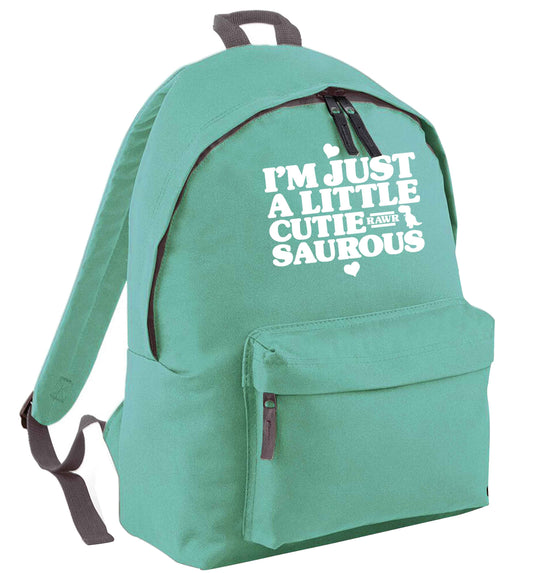 I'm just a little cutiesaurous mint adults backpack