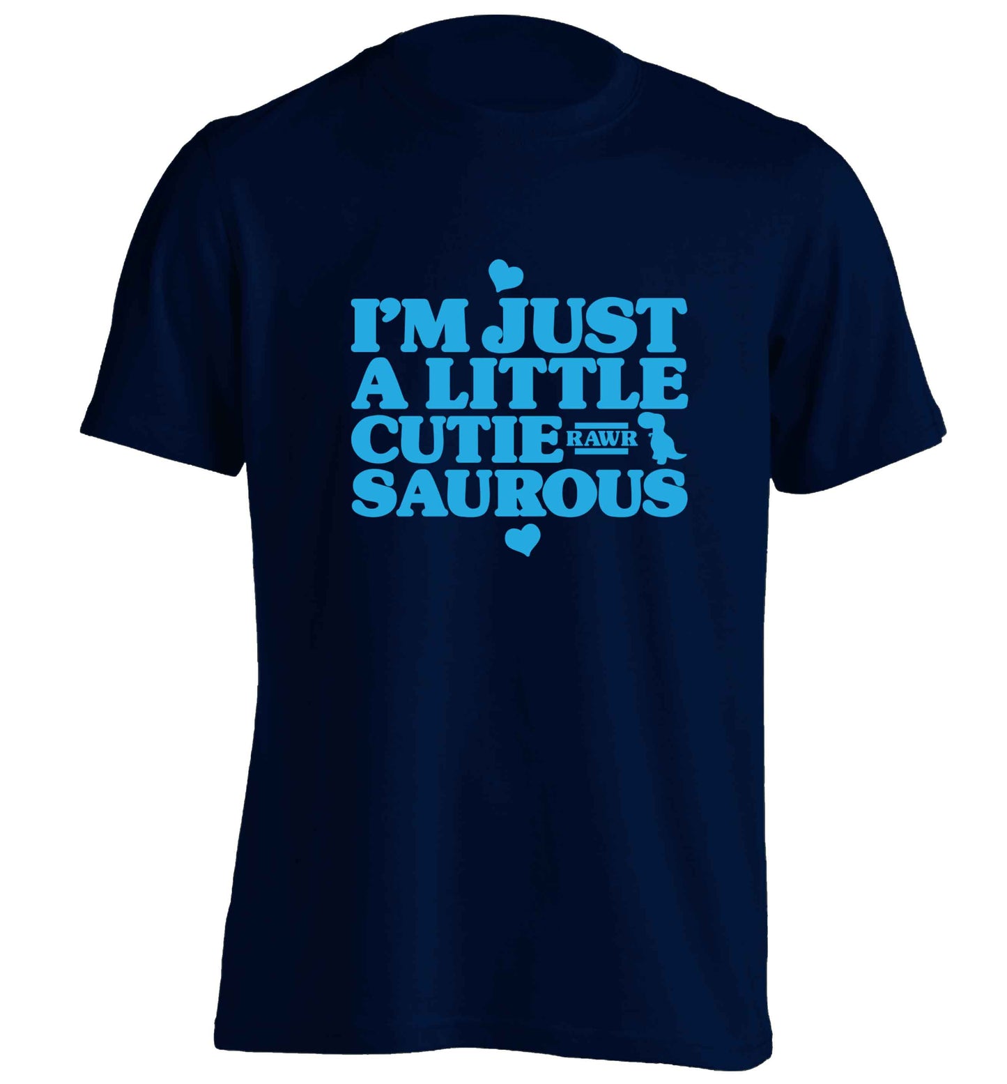 I'm just a little cutiesaurous adults unisex navy Tshirt 2XL