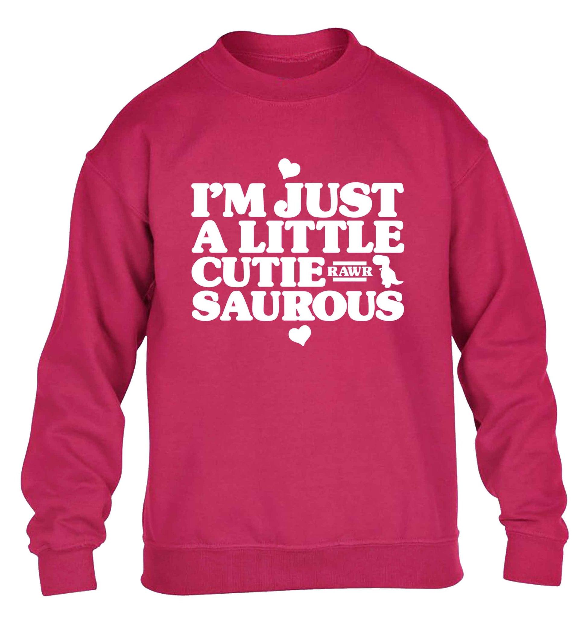 I'm just a little cutiesaurous children's pink sweater 12-13 Years